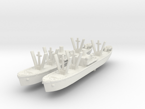 Liberty Cargo Ship in White Natural Versatile Plastic: 1:2400