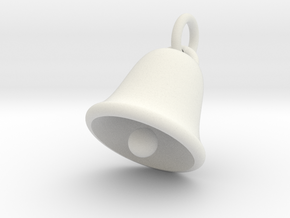 Bell in White Natural Versatile Plastic