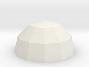 Polyhedral Bowl in White Natural Versatile Plastic