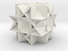 Uniform Gt. Rhombicuboctahedron in White Natural Versatile Plastic