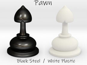 Chess |Mushrooms| Pawn in White Natural Versatile Plastic