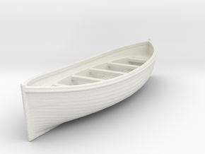 RMS Titanic Lifeboat in White Natural Versatile Plastic: 1:144