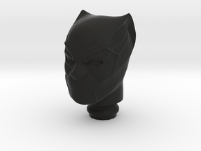 Mego Black Panther WGSH 1:9 Scale Head in Black Natural Versatile Plastic