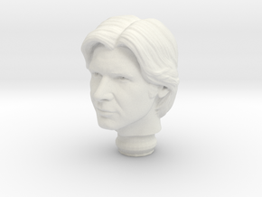Mego Han Solo 1:9 Scale Head in White Natural Versatile Plastic