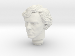 Mego Sherlock Holmes Benedict 1:9 Scale Head in White Natural Versatile Plastic