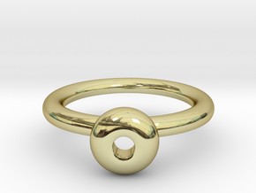 puzzle ring | flower in 18k Gold Plated Brass: 6 / 51.5