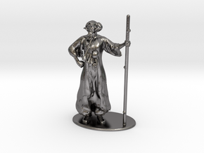 Tim the Enchanter Miniature in Polished Nickel Steel: 28mm