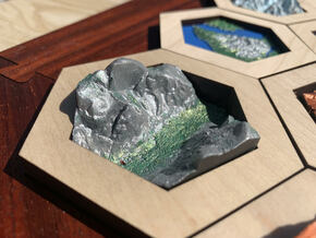 Yosemite NP - Half Dome - 3D National Park Stamp in Tan Fine Detail Plastic