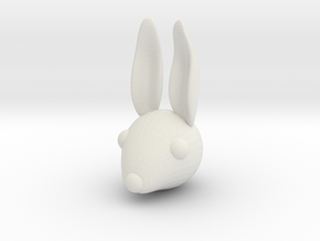 rabbithead4 in White Natural Versatile Plastic