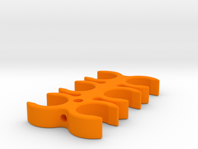 EV Charging Cable Clip 12mm in Orange Processed Versatile Plastic