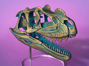 Ceratosaurus skull - dinosaur model in White Natural Versatile Plastic: 1:10