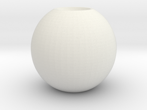 simple sphere in White Natural Versatile Plastic