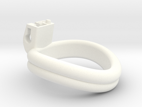 Cherry Keeper Ring G2 - 45x49mm Double (~47mm) in White Processed Versatile Plastic