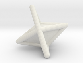 d6 die-pyramid blank in White Natural Versatile Plastic