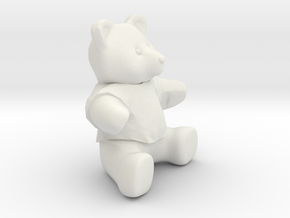 Nounours - Teddy Bear in White Natural Versatile Plastic