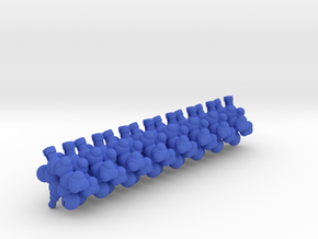 Thymine piece at 100% scale (bundle of 16) in Blue Processed Versatile Plastic