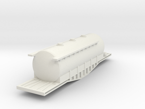 N Scale Irish Bogie Cement Tank in White Natural Versatile Plastic