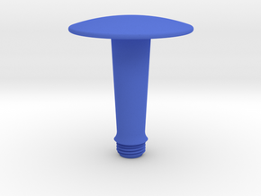 Joystick Stem with convex disc top in Blue Processed Versatile Plastic