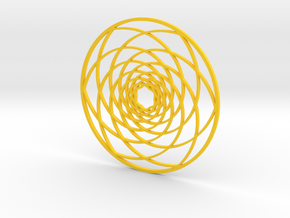 spiral coaster in Yellow Processed Versatile Plastic