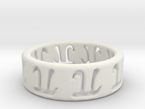 The Ring 2 in White Natural Versatile Plastic