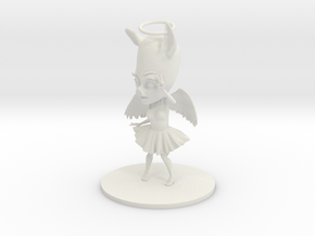 White Angel V1 - 9cm figurine in White Natural Versatile Plastic