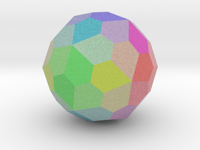 Colorful Pentagonal Hexecontahedron in Full Color Sandstone