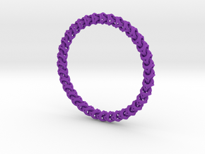 Bracelet - Crossover in Purple Processed Versatile Plastic