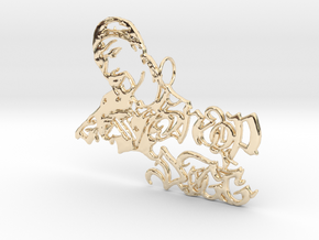 Snoop Doggy Dog Pendant in 14K Yellow Gold