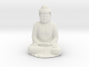 Buddha  in White Natural Versatile Plastic