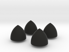 Solid of Constant Width - Set of 4 in Black Natural Versatile Plastic