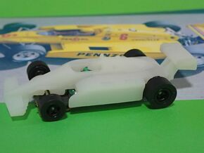 HO 1984 Indy Car March in White Natural Versatile Plastic