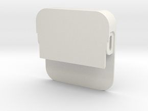 Business Card Holder Front in White Natural Versatile Plastic