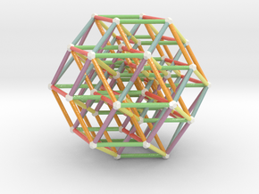 6D Hypercube in Smooth Full Color Nylon 12 (MJF): Medium