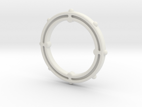 Defense Ring (Sea Dragon) in White Natural Versatile Plastic