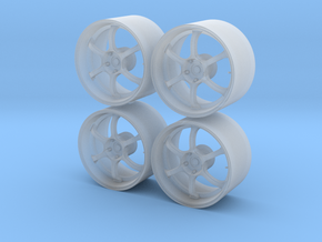 1/24 - 18'' Advan RG-D - modell car wheel (female) in Clear Ultra Fine Detail Plastic