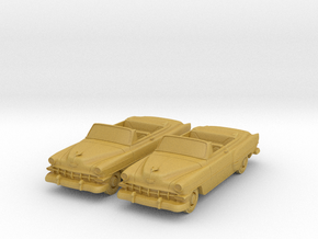 1954 Chevy 210 Convertible (2) N Scale Vehicles in Tan Fine Detail Plastic