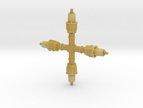 Safety Valves,  3 Inch in Tan Fine Detail Plastic