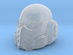 UA Tactica Space Half-Helm 7" scale in Clear Ultra Fine Detail Plastic