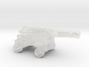 HO Scale Pirate Cannon in Clear Ultra Fine Detail Plastic