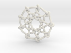 Celtic Knots 03 in White Natural Versatile Plastic