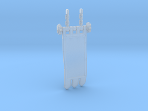 Knight Banner 2.4 in Clear Ultra Fine Detail Plastic