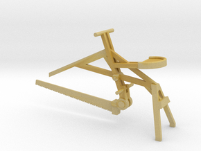 Seated Saw, HO Scale in Tan Fine Detail Plastic