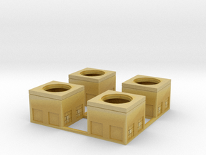 N-Scale Concrete Electrical Box (4 Pack) in Tan Fine Detail Plastic