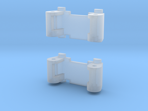 GWR 2 cylinder block (x2), 2mm FS in Clear Ultra Fine Detail Plastic