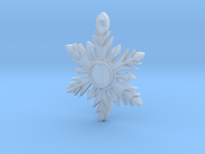 Once Upon a Time Snowflake Pendant in Clear Ultra Fine Detail Plastic