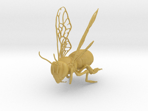 Honey Bee (Small) in Tan Fine Detail Plastic