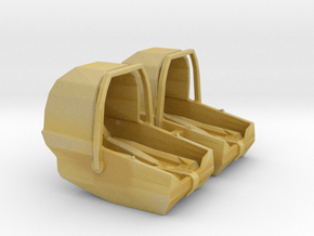 Baby Car Seat in Tan Fine Detail Plastic: 1:24