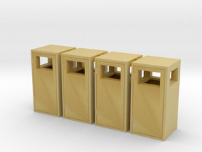 1:32nd litter bins for dioramas in Tan Fine Detail Plastic
