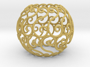 Celtic sphere (4,13)  v1.2 in Tan Fine Detail Plastic