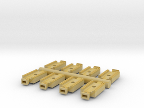 Link And Pin Couplers (HO or S Scale) in Tan Fine Detail Plastic